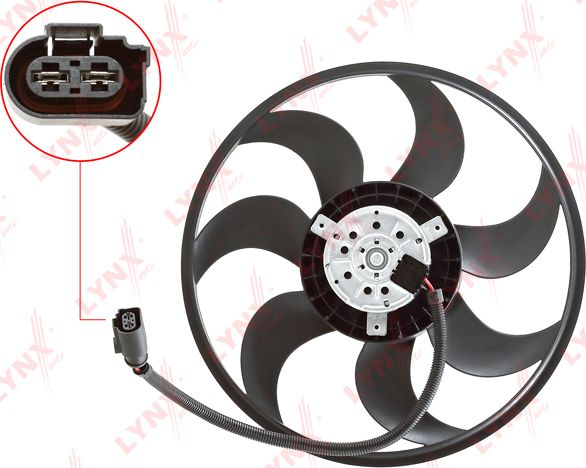 Вентилятор радиатора двигателя LYNXauto. Артикул RF-1198