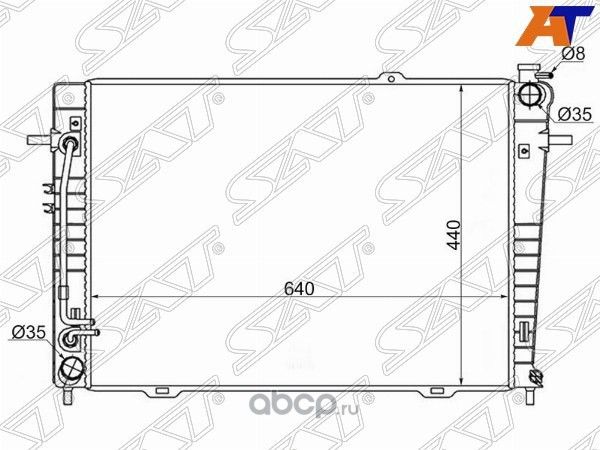 РАДИАТОР HYUNDAI TUCSONKIA SPORTAGE 2.0TD 2003- (SAT). Артикул HY000920D