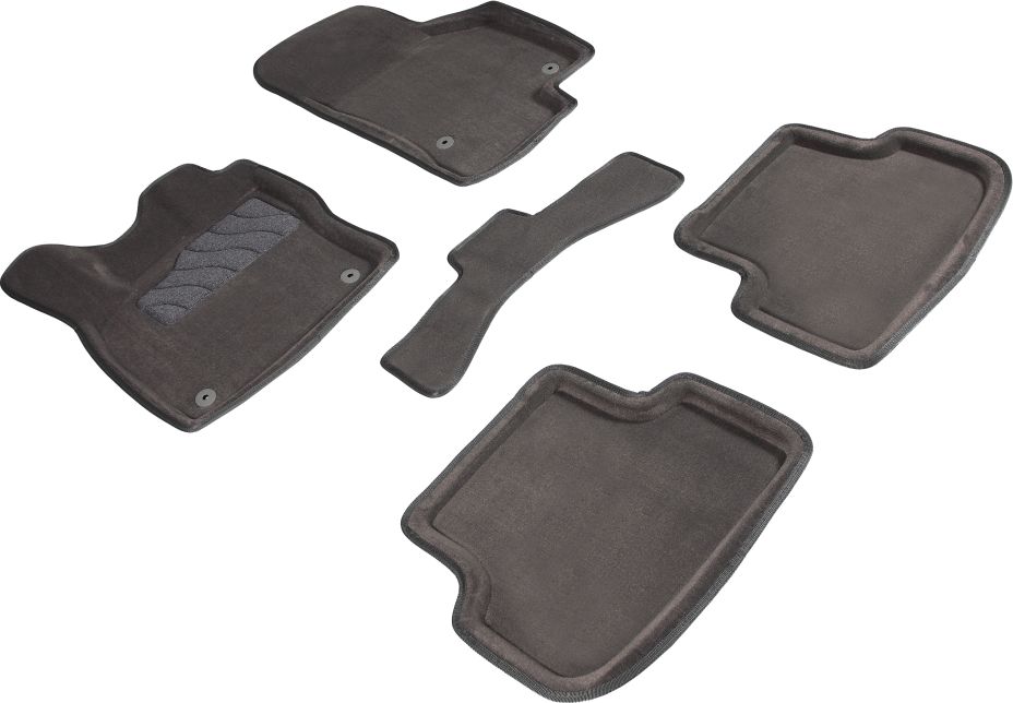 Коврики Seintex 3D ворсовые для салона Volkswagen Golf VII 2013-2026 СЕРЫЕ. Артикул 84122