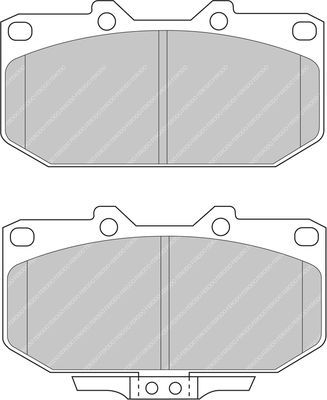 Тормозные колодки FERODO RACING DS PERFORMANCE для Subaru Impreza I 1998-2000. Артикул FDS986
