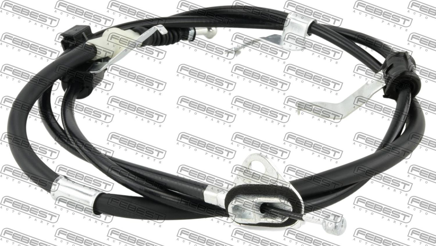 Трос ручника (тросик ручного тормоза) Febest. Артикул 01100-NRE180RH