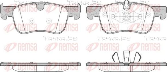 Тормозные колодки Remsa передние для Citroen C4 II 2013-2026. Артикул 1580.00