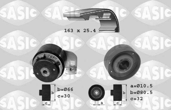 Ремень ГРМ с роликами (комплект) Sasic. Артикул 1754007