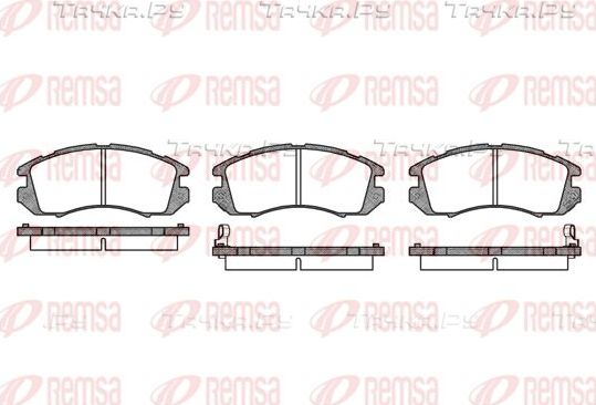 Тормозные колодки Remsa передние для Subaru Impreza I 1993-2000. Артикул 0191.12