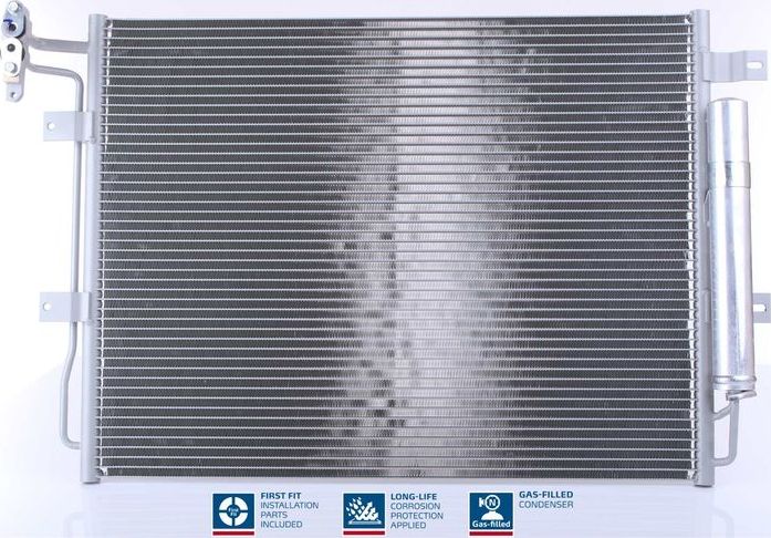 Радиатор кондиционера (конденсатор) Nissens (алюминий). Артикул 940406