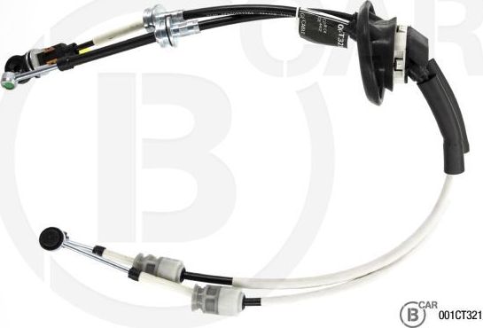 Трос переключения передач КПП B CAR для Citroen C4 I 2004-2011. Артикул 001CT321