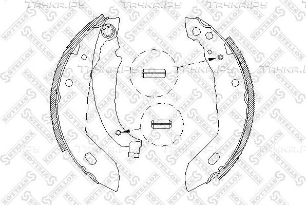 Тормозные колодки Stellox задние для Renault 19 II 1991-1996. Артикул 094 100-SX