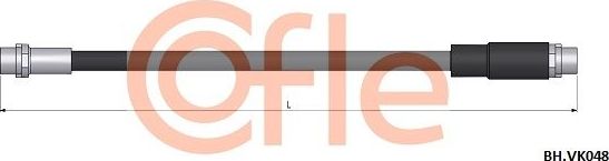 Тормозной шланг Cofle передний для Audi 100 IV (C4) 1990-1994. Артикул 92.BH.VK048