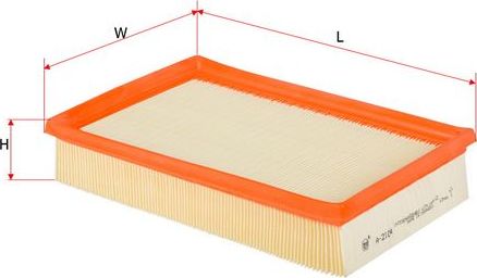 Воздушный фильтр Sakura. Артикул A-2104