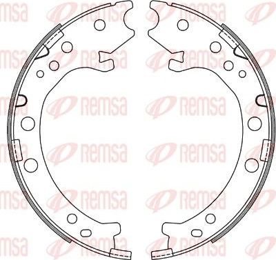 Тормозные колодки (стояночная тормозная система) Remsa. Артикул 4667.00