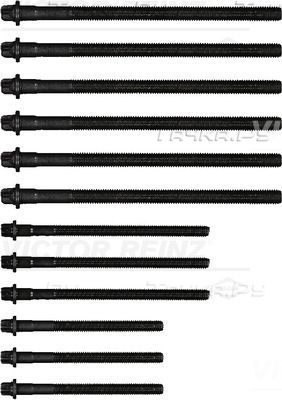 Комплект болтов ГБЦ Victor Reinz для BMW 1 I (E81/E82/E87/E88) 2004-2007. Артикул 14-32314-01