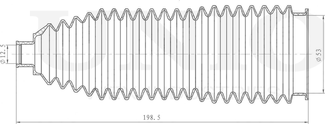 Пыльник рулевой рейки, комплект (Unio). Артикул DUC-20012K
