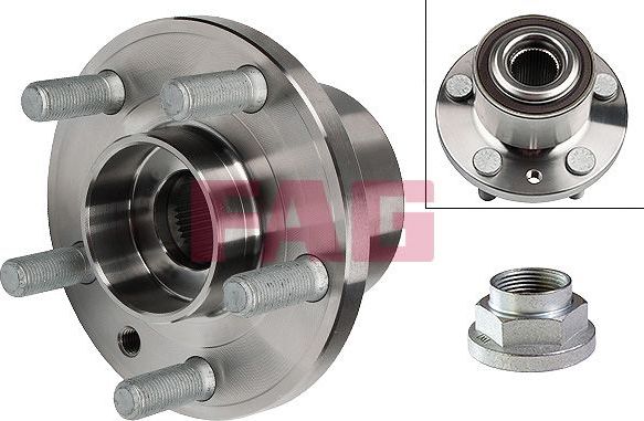 Ступица колеса с интегрированным подшипником Fag для Land Rover Freelander II 2006-2014. Артикул 713 6204 00