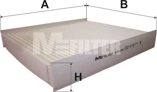 Салонный фильтр MFilter для Renault Duster II 2021-2026. Артикул K 9104