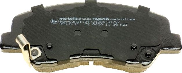 Тормозные колодки Metelli передние для Kia Rio IV 2017-2026. Артикул 22-0943-0