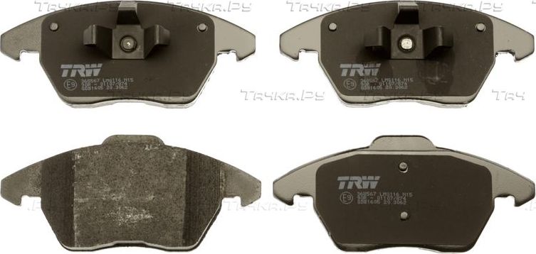 Тормозные колодки TRW COTEC передние для Volkswagen Jetta VI 2010-2019. Артикул GDB1605