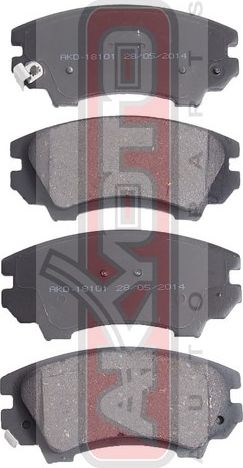 Тормозные колодки Akyoto Packing AKYOTO. Артикул AKD-18101