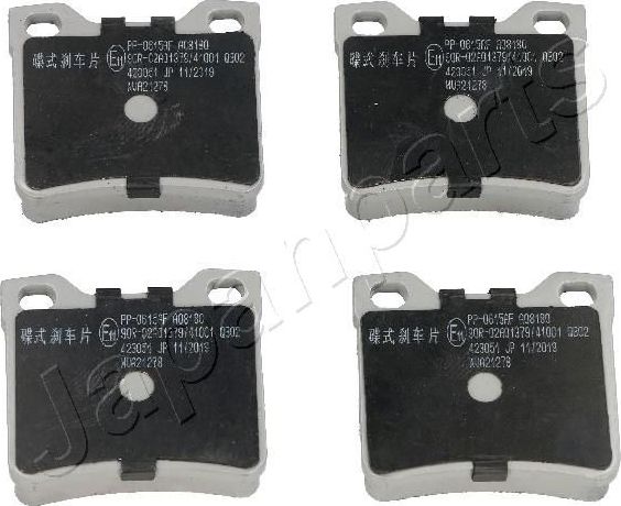 Тормозные колодки Japanparts. Артикул PP-0615AF