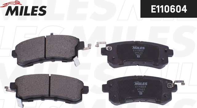 Тормозные колодки Miles (Semi-Metallic). Артикул E110604