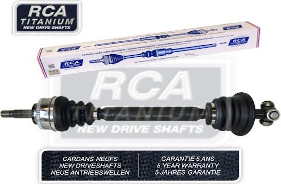Полуось (привод в сборе, приводной вал) RCA FRANCE NEW DRIVESHAFT передняя левая для Renault Megane I 1996-1999. Артикул R265AN