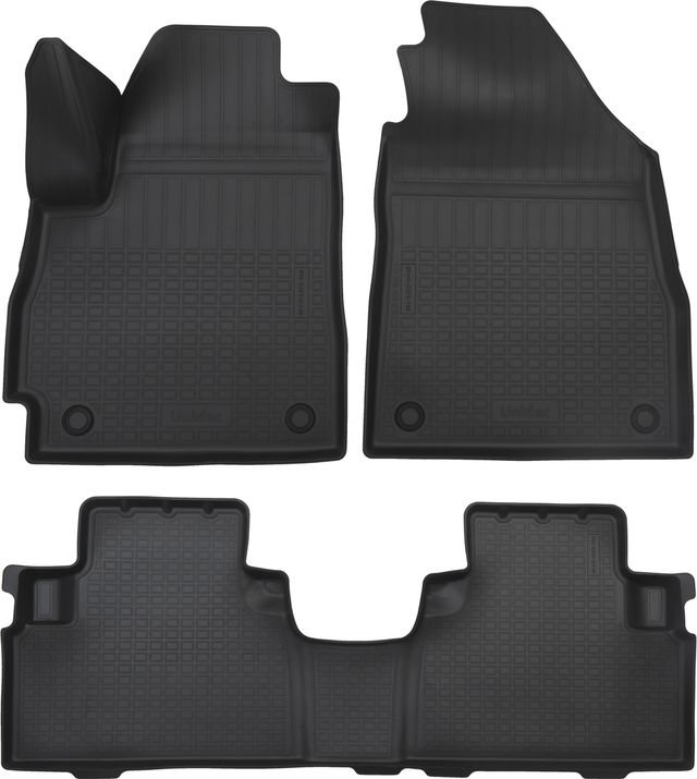 Коврики 3D Норпласт для салона Jetour X70 (1 и 2 ряд) 2020-2026. Артикул NPA11-C375-700-1