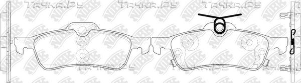 Тормозные колодки NiBK. Артикул PN1840