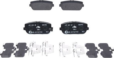 Тормозные колодки ATE для Mazda MX-5 III (NC) 2005-2014. Артикул 13.0460-5762.2