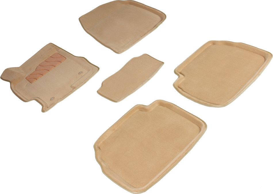 Коврики Seintex 3D ворсовые для салона Mazda 6 II 2008-2012 Бежевые. Артикул 84732