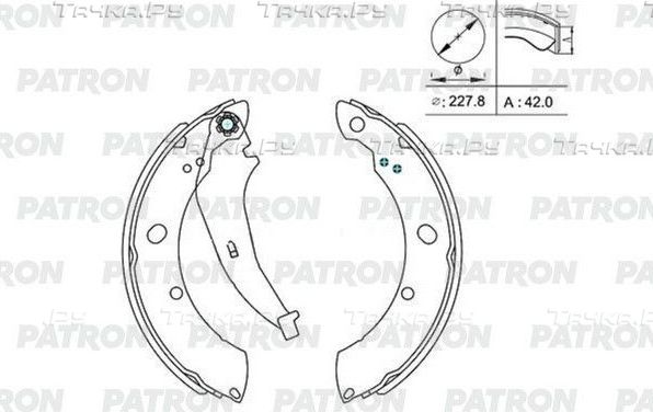 Тормозные колодки Patron задние для Volkswagen Polo V 2010-2026. Артикул PSP015