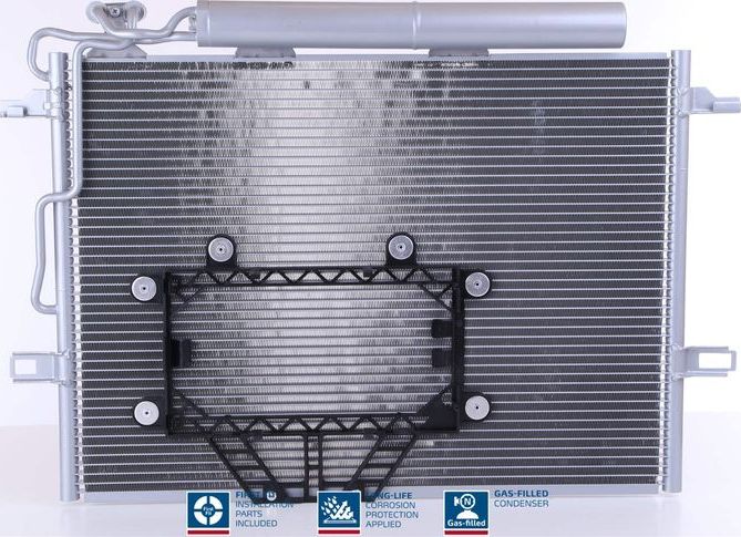 Радиатор кондиционера (конденсатор) Nissens (алюминий). Артикул 940325