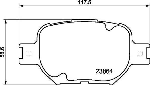 Тормозные колодки Nisshinbo. Артикул NP1186