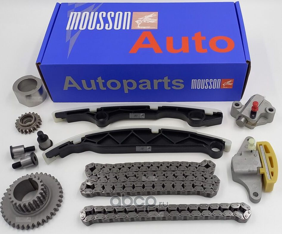 Комплект цепи ГРМ Nissan QR25 2,5L (Mousson). Артикул STKQR25DE