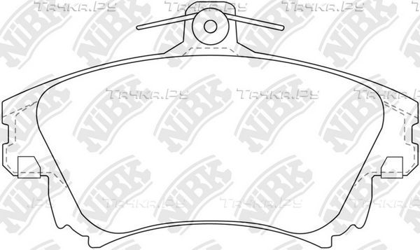 Тормозные колодки NiBK передние для Volvo V40 I 1995-2004. Артикул PN3126
