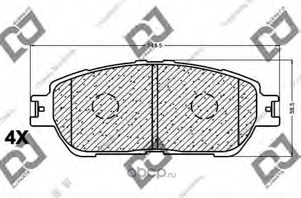 Колодки тормозные дисковые (DJ Parts). Артикул BP1145