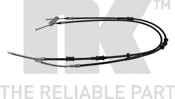 Трос ручника (тросик ручного тормоза) NK. Артикул 903689