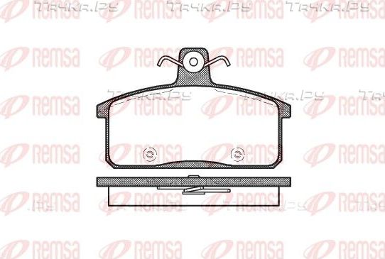 Тормозные колодки Remsa передние для Suzuki Vitara I 1988-1999. Артикул 0128.50