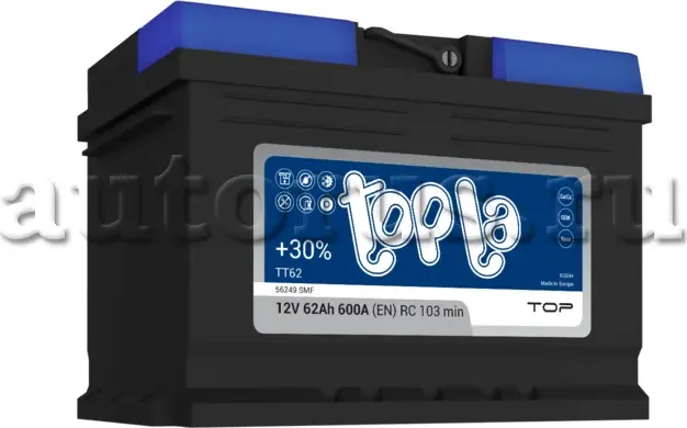 118662 TOPLA, 118662 TOPLA, 62AH TOPLA TOP R 118662 АККУМ. Topla. Артикул 118662