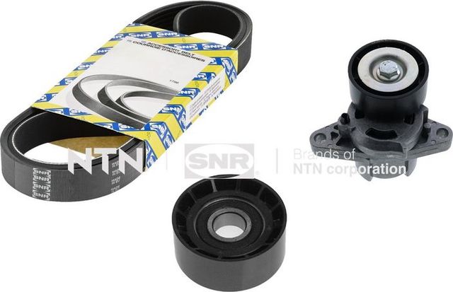 Приводной ремень поликлиновой с роликами (комплект) NTN / SNR. Артикул KA855.47