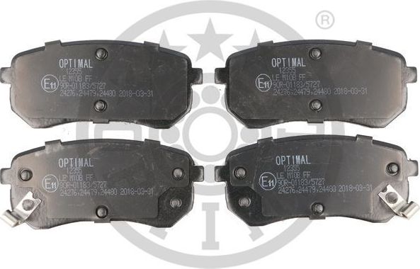 Тормозные колодки Optimal. Артикул BP-12355