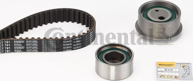 Ремень ГРМ с роликами (комплект) ContiTech для Hyundai Matrix I 2001-2006. Артикул CT781K2
