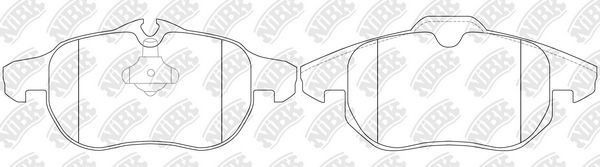 Тормозные колодки NiBK передние для Saab 9-3 II 2002-2015. Артикул PN0325