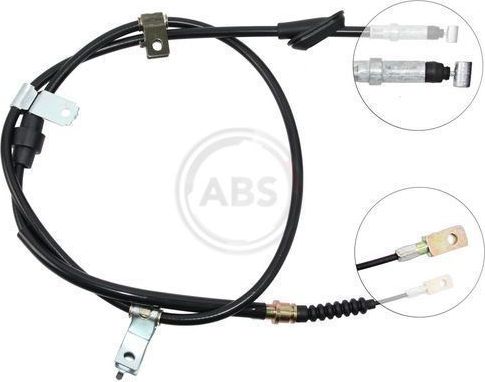 Трос ручника (тросик ручного тормоза) ABS задний правый для Rover 200 II (R8) 1990-1999. Артикул K12507