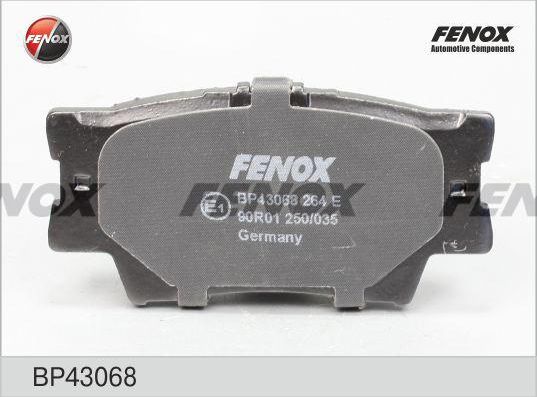Тормозные колодки Fenox. Артикул BP43068