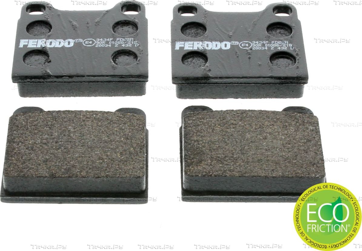 Тормозные колодки Ferodo Premier Eco Friction задние для Volvo 240 Series 1974-1993. Артикул FDB2M
