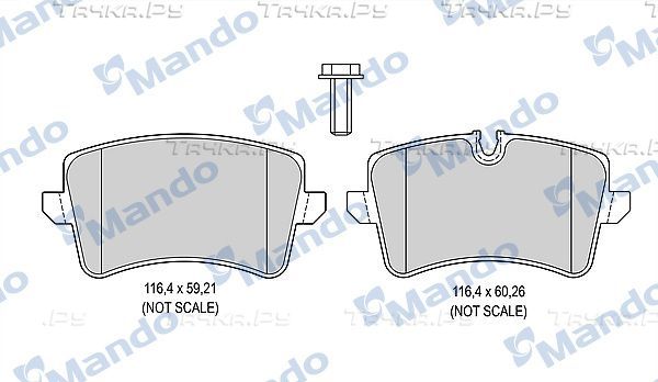 Тормозные колодки Mando. Артикул MBF015384