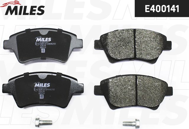 Тормозные колодки Miles (Low-Metallic) передние для Renault Megane II 2002-2010. Артикул E400141