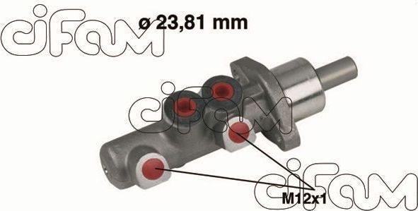 Тормозной цилиндр главный Cifam (алюминий) для Audi A6 I (C4) 1994-1997. Артикул 202-367