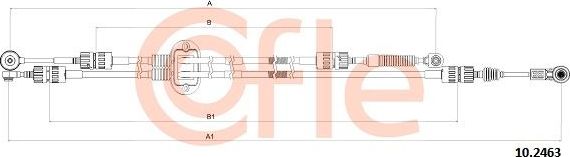 Трос переключения передач КПП Cofle для Ford Focus II 2004-2012. Артикул 92.10.2463