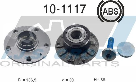 Ступичный подшипник (комплект) IJS Group. Артикул 10-1117
