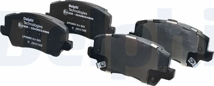 Тормозные колодки Delphi (Low-Metallic). Артикул LP3363